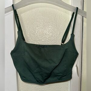 New with tag Antrhopologie bralette s/m green